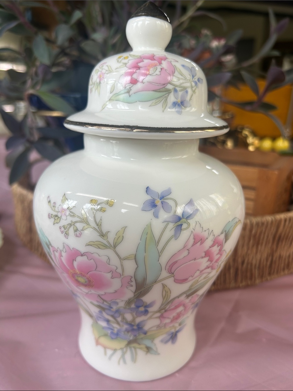 Vintage Fine China Japan Porcelain Ginger Jar